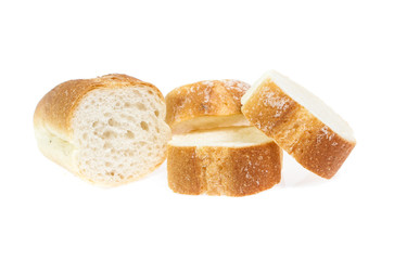 Bread isolated on white background
