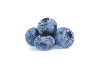 blueberries isolated on white background