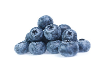 blueberries isolated on white background