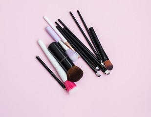 set of makeup brushes