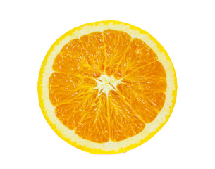 Orange fruit isolated on white background