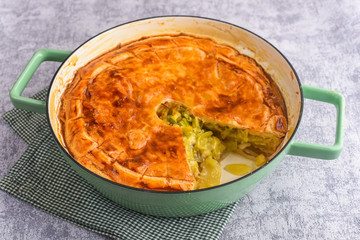 Tarte saviesanne - puff pastry of Raclette cheese