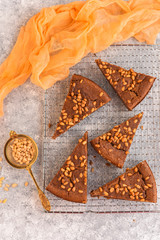 Slices of Bread pie with pine nuts - Torta di pane