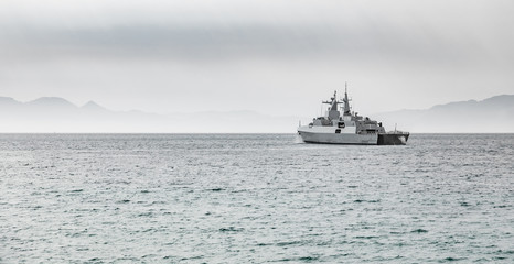 South African Navy Frigate warship