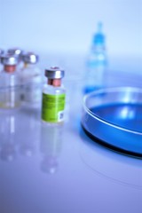 ampoules and syringe