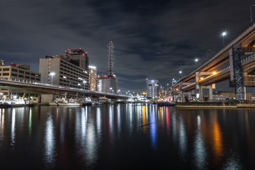 Fototapeta na wymiar 兵庫県 神戸の夜景と街並み