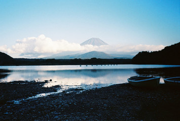 See the view at Mount Fuji in the rainy season in Japan.