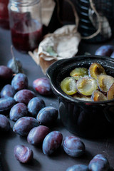 Plums for tasty jam