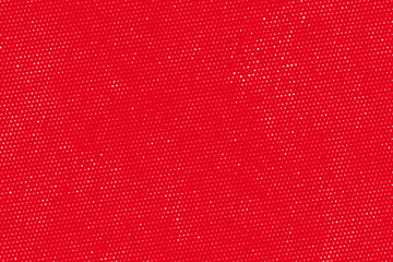 Abstract white dots on red backdrop. Grunge Dotted vector background. Vector template for graphic and web designs