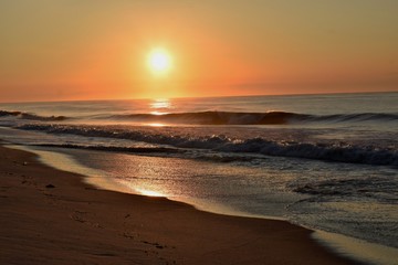 sunset on beach