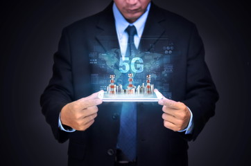 5G Internet Conceptual image.