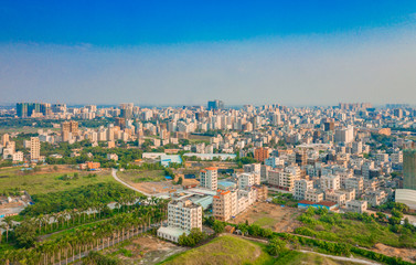 Fototapeta na wymiar Aerial aerial photographs of urban scenery in Suixi County, Zhanjiang City, Guangdong Province, China