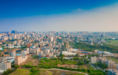 Aerial aerial photographs of urban scenery in Suixi County, Zhanjiang City, Guangdong Province, China