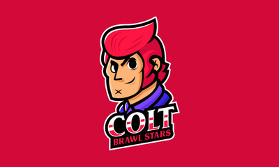Colt Skin Heroes Esport Logo - Mascot Logo Template-01