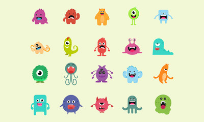 Cute Monsters Mascot Pack-01