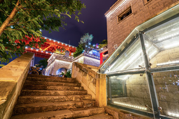 Streets of old buildings in Chongqing..