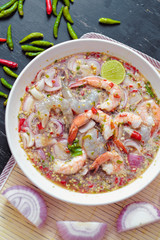 Yum (Thai food) - Soft focus