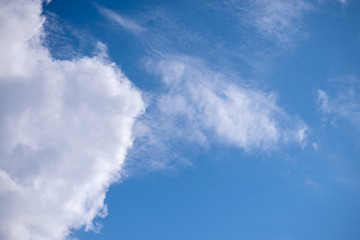 blue sky with white clouds