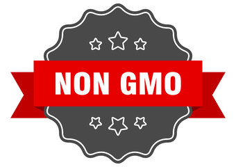 non gmo red label. non gmo isolated seal. non gmo