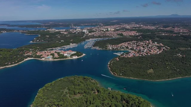 Istrien in Kroatien aus der Luft gefilmt