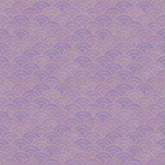 Abstract mermaid fish scale wave japanese seamless pattern