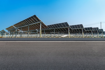 Fototapeta na wymiar background of photovoltaic modules for renewable energy
