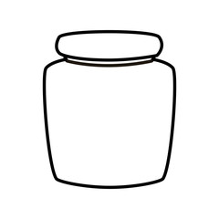 Isolated kitchen jar vector design