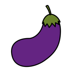 Isolated eggplant icon vector design