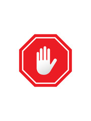 Obraz premium Stop Sign Vector 