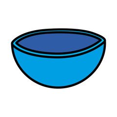 Isolated kitchen bowl vector design