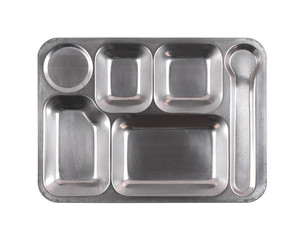 metal hospital tray for food