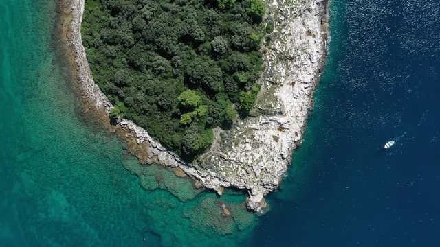 Istrien in Kroatien aus der Luft gefilmt