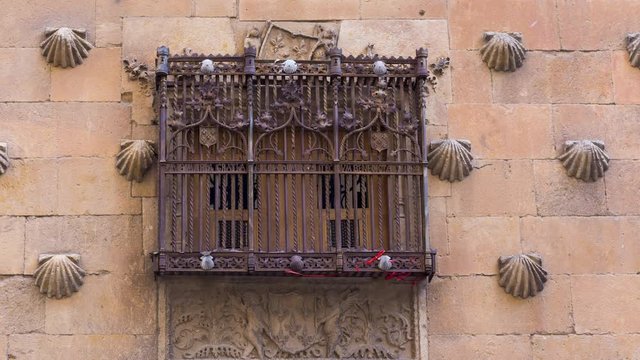 Casa de las Conchas, Salamanca city, Salamanca province, Castilla y Leon, Spain, Europe	