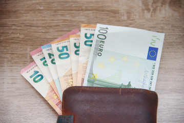 euro money cash business debt public background.Money bills in Euros. Money used to buy in the market, to invest in companies, industries. The banks use it to leave it and earn more money.