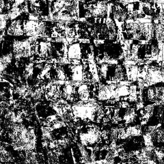 Grunge background black and white. Texture of scratches, chips, cracks, dirt. Abstract monochrome surface. Dirty worn-out surface