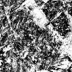 Obraz premium Grunge background black and white. Texture of scratches, chips, cracks, dirt. Abstract monochrome surface. Dirty worn-out surface
