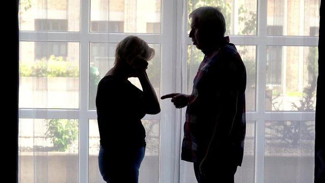 Senior couple having relationship difficulties at homeSenior couple having relationship difficulties at homeSenior couple having relationship difficulties at homeSenior couple having relationship diff