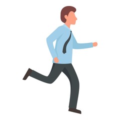 Running manager icon. Flat illustration of running manager vector icon for web design