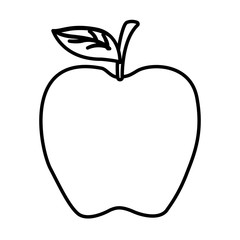 Isolated apple fruit vector design