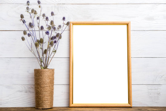 A4 Frame mockup with decor