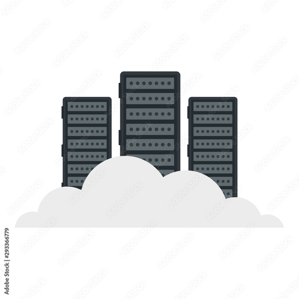 Aufkleber mining server data icon. flat illustration of mining server data vector icon for web design