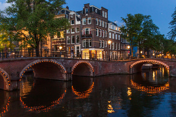 Obraz premium canal in amsterdam