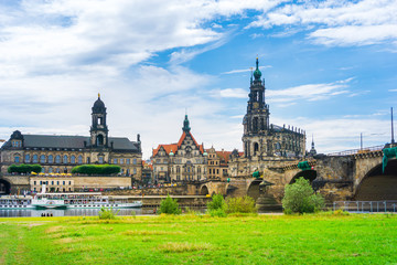 DRESDEN, GERMANY - July 23, 2017: street view of downtown Dresden, Germany