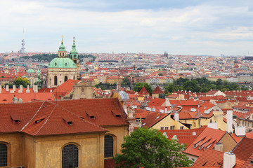 Obraz premium view of city of czech republic