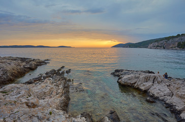 Sunset on the island of Hvar, Croatia