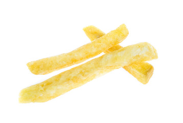 French fries isolated on white background