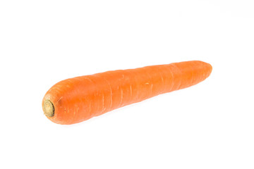 Fresh carrot isolated on white