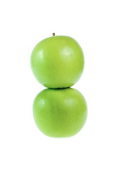 Green apple, isolated on white background