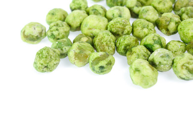 Fototapeta premium dry peas isolated on a white background