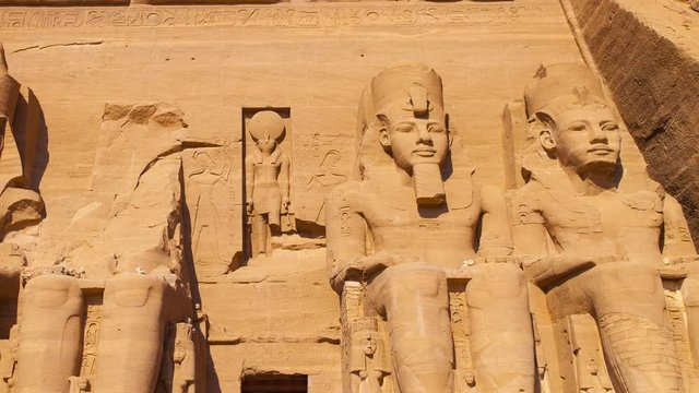 Gran Templo de Abu Simbel, Abu Simbel, Valle del Nilo, Egipto.